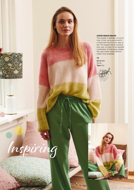 Вязаные модели в журнале «Burda Knitting №7 2022»