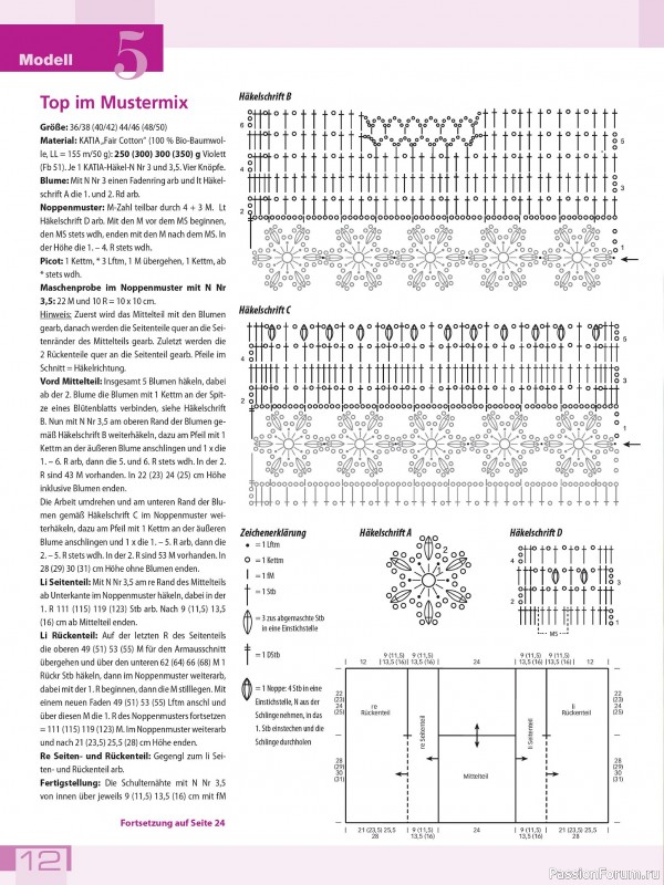 Вязаные модели в журнале «Meine Häkelmode Sonderheft MH069 2025»