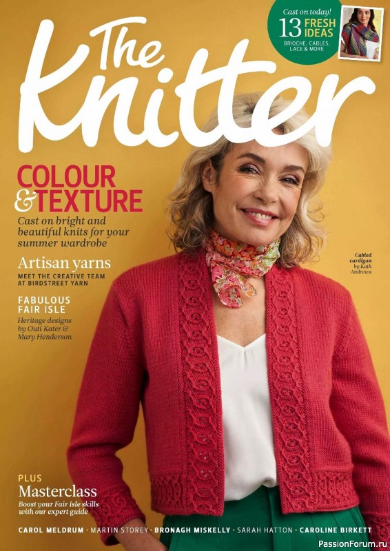 Вязаные проекты спицами в журнале «The Knitter №191 2023»