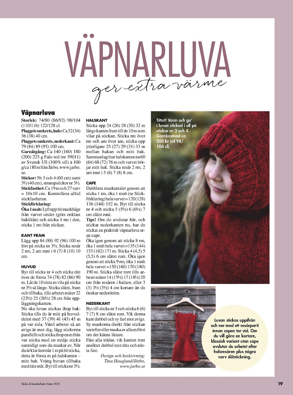 Кофты, свитера, носочки в журнале &quot;Sticka &amp; handarbeta&quot; - Winter 2021