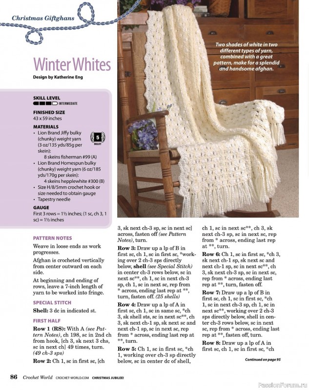 Коллекция проектов крючком в журнале «Crochet World Specials - Winter 2022»