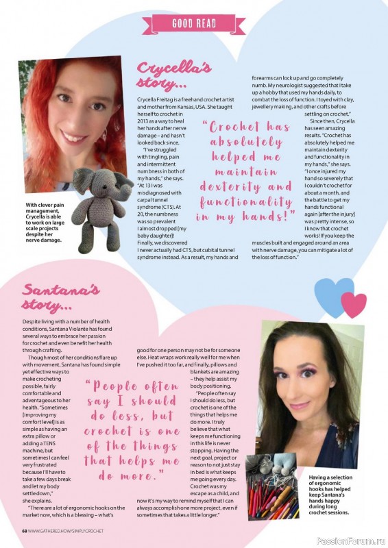 Вязаные проекты крючком в журнале «Simply Crochet №125 2022»