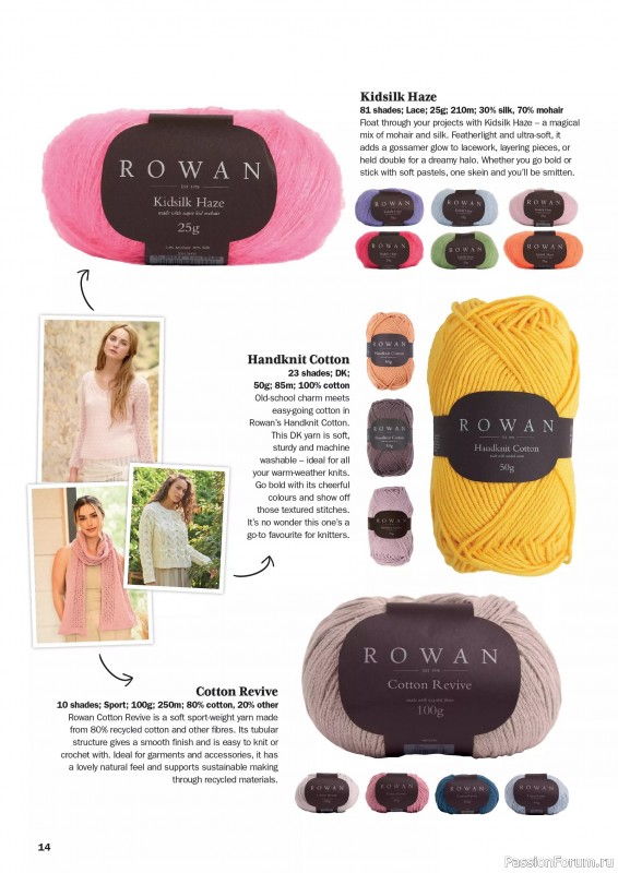 Вязаные проекты в журнале «Rowan - 12 Timeless Summer Knits»