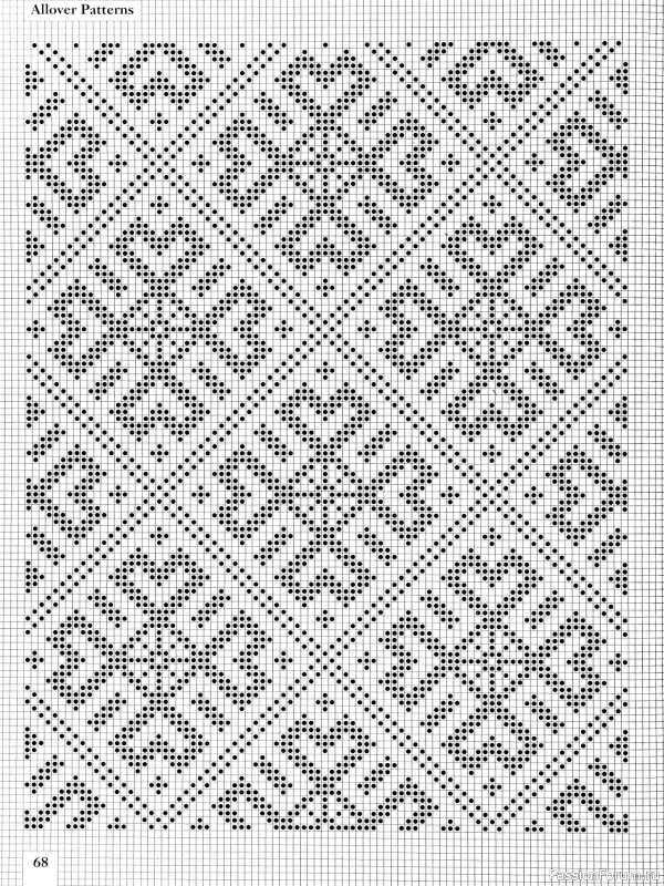 Коллекция узоров в книге «Charts for Colour Knitting»