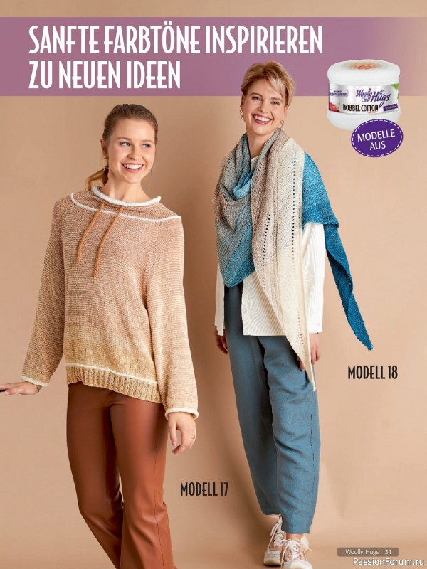 Вязаные модели в журнале «Woolly Hugs Maschenwelt №6 2022»
