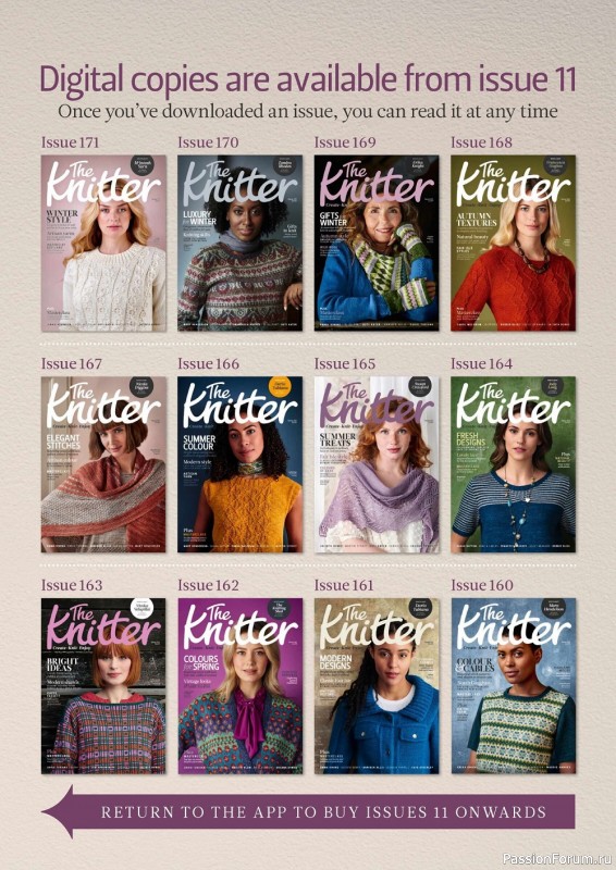 Вязаные модели спицами в журнале «The Knitter №176 2022»