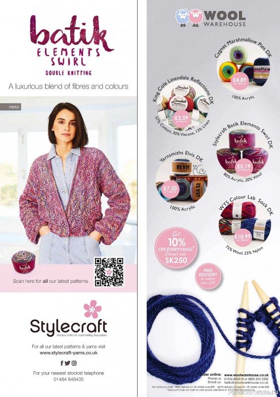 Вязаные проекты крючком в журнале «Simply Knitting №250 2024»