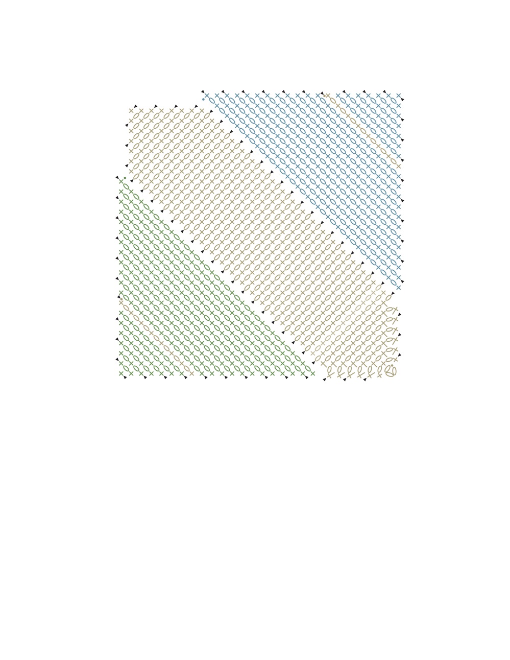 Коллекция проектов крючком в книге &laquo;100 Crochet Tiles&raquo;