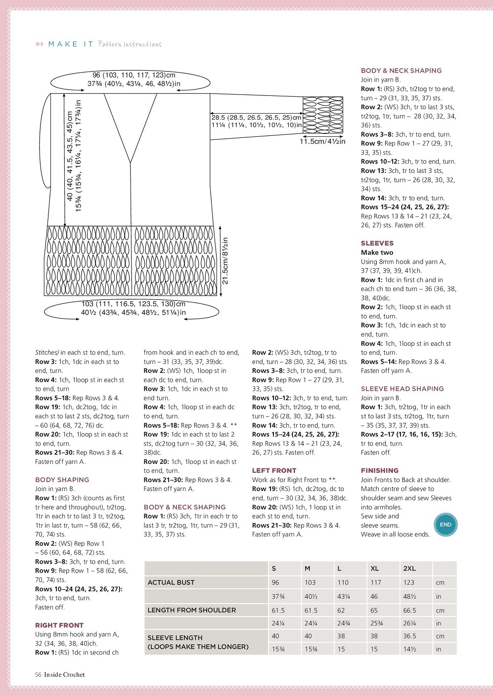 Вязаные модели одежды в журнале "Inside Crochet №144 2022"