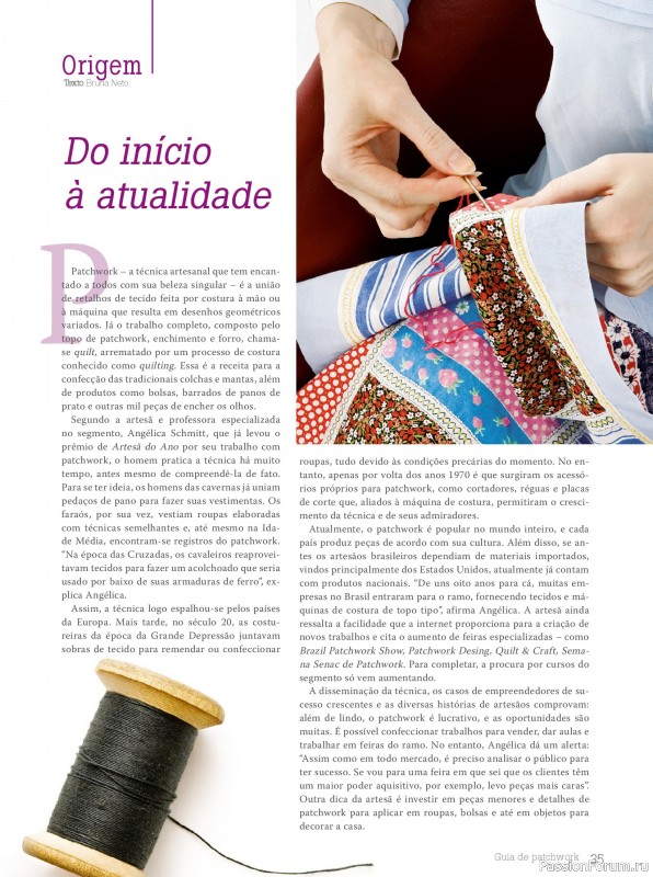 Коллекция проектов для рукодельниц в журнале «Arte em Patchwork - Fevereiro 2025»