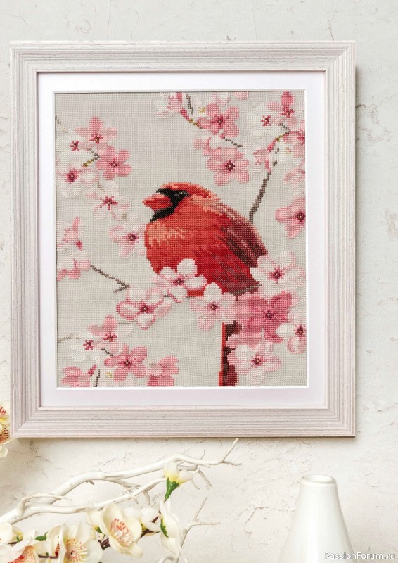 Коллекция вышивки в журнале «Cross Stitch Gold - Birds Collection 2024»
