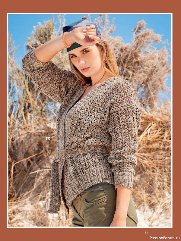 Вязаные модели в журнале «Sabrina German №6 2024»