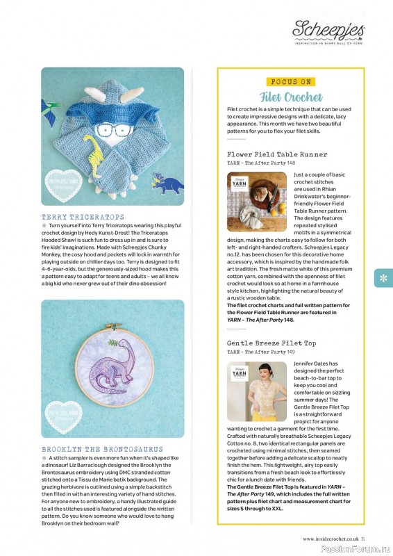 Вязаные проекты крючком в журнале «Inside Crochet №149 2022»