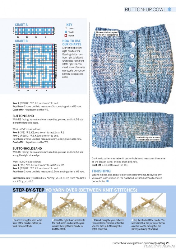 Вязаные проекты спицами в журнале «Simply Knitting №236 2023»