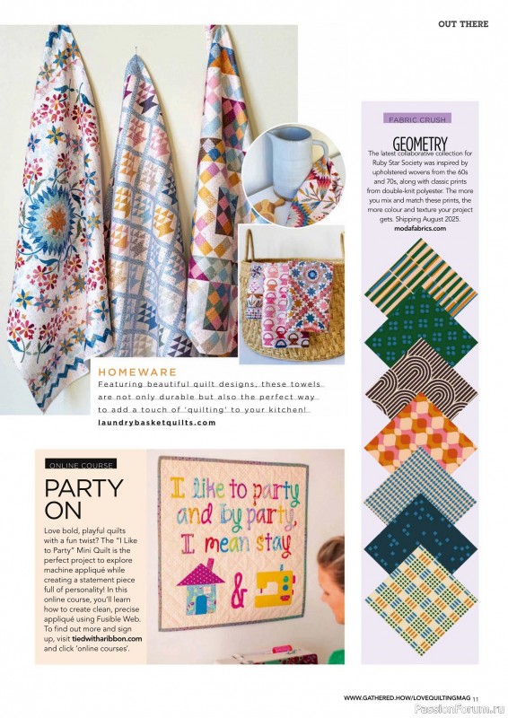 Коллекция проектов для рукодельниц в журнале «Love Patchwork & Quilting №152 2025»