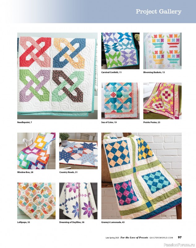 Коллекция проектов для рукодельниц в журнале «Quilter's World Special Edition - Late Spring 2025»