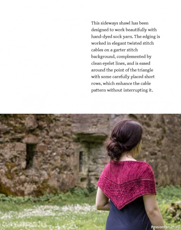 Коллекция узоров для шалей в книге «Celtic Cable Shawls»