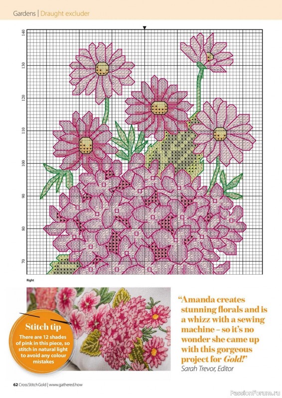 Коллекция вышивки в журнале «Cross Stitch Gold - Floral Collection 2023»