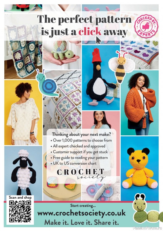 Вязаные проекты крючком в журнале «Crochet Now №121 2025»
