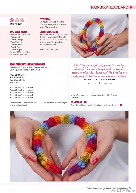 Вязаные проекты крючком в журнале «Simply Knitting №251 2024»