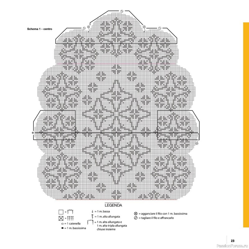Вязаные проекты крючком в журнале «Uncinetto Manuale Filet №7 2022»