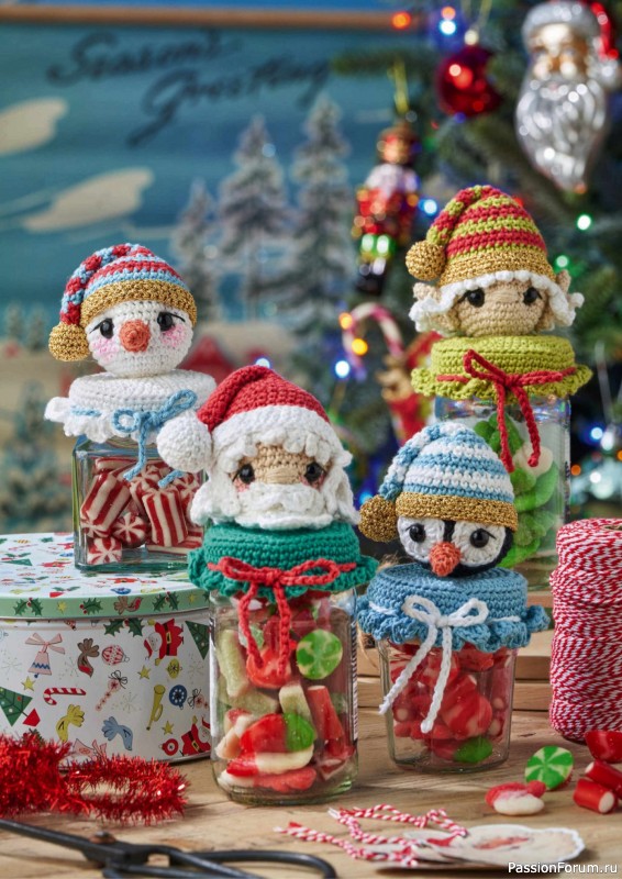 Вязаные проекты крючком в журнале «Your Crochet Christmas 2024»