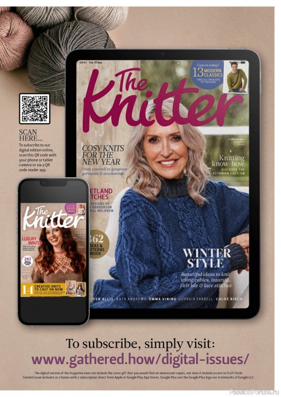 Вязаные проекты спицами в журнале «The Knitter №209 2024»