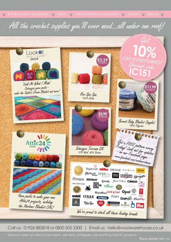 Вязаные проекты крючком в журнале «Inside Crochet №151 2022»