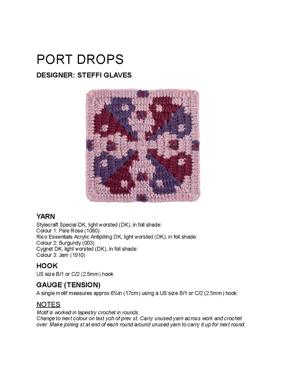 Коллекция проектов крючком в книге &laquo;100 Crochet Tiles&raquo;