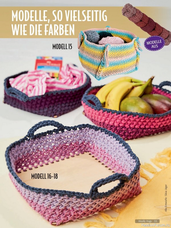Коллекция проектов крючком и спицами в журнале «Woolly Hugs Maschenwelt №2 2022»