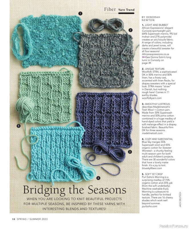 Вязаные модели в журнале «Vogue Knitting – Spring-Summer 2023»