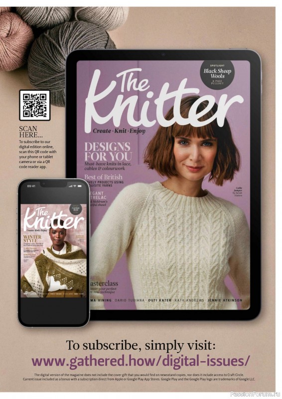 Вязаные проекты спицами в журнале «The Knitter №188 2023»