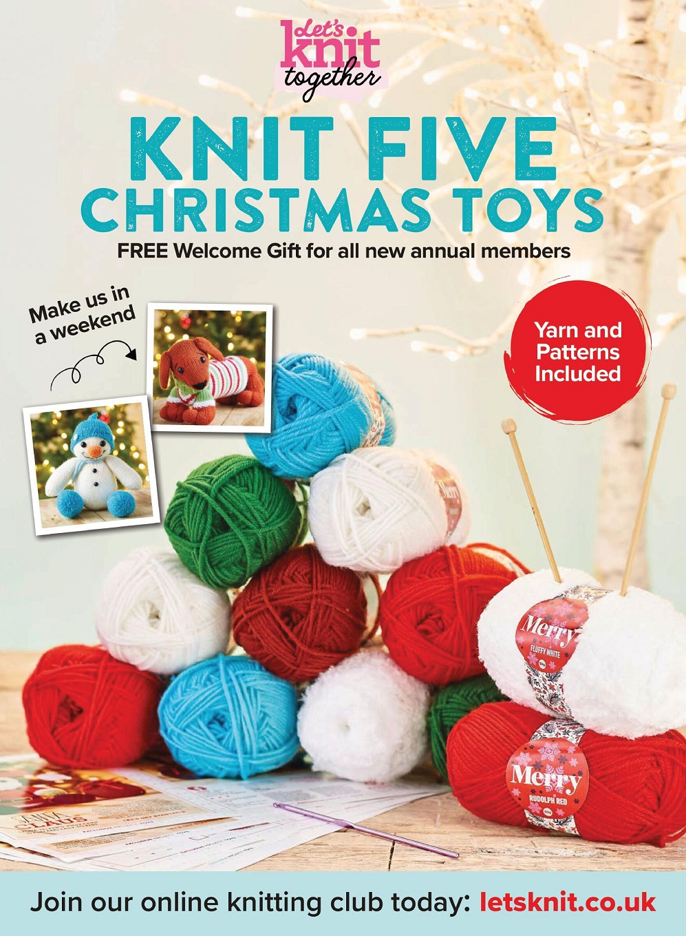 Для любителей вязания спицами. Let's Knit №177 2021