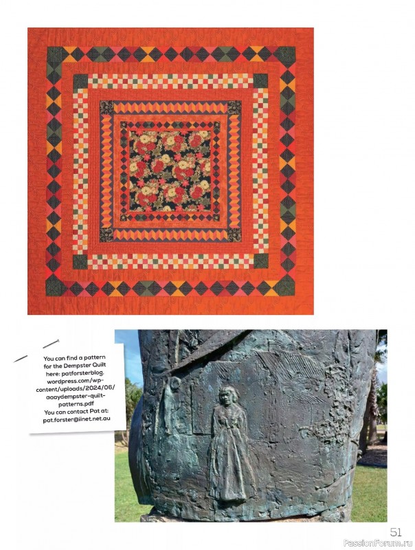 Коллекция проектов для рукодельниц в журнале «Quilters Companion №133 2025»