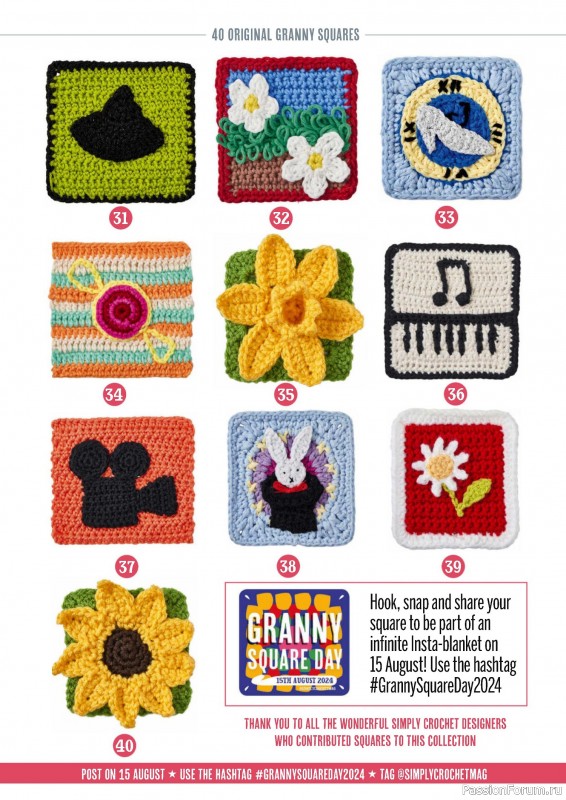 Вязаные проекты крючком в журнале «Simply Crochet №152 2024»