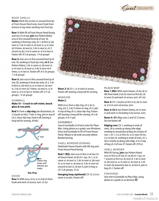 Вязаные проекты крючком в журнале «Crochet World - Late Autumn 2024»