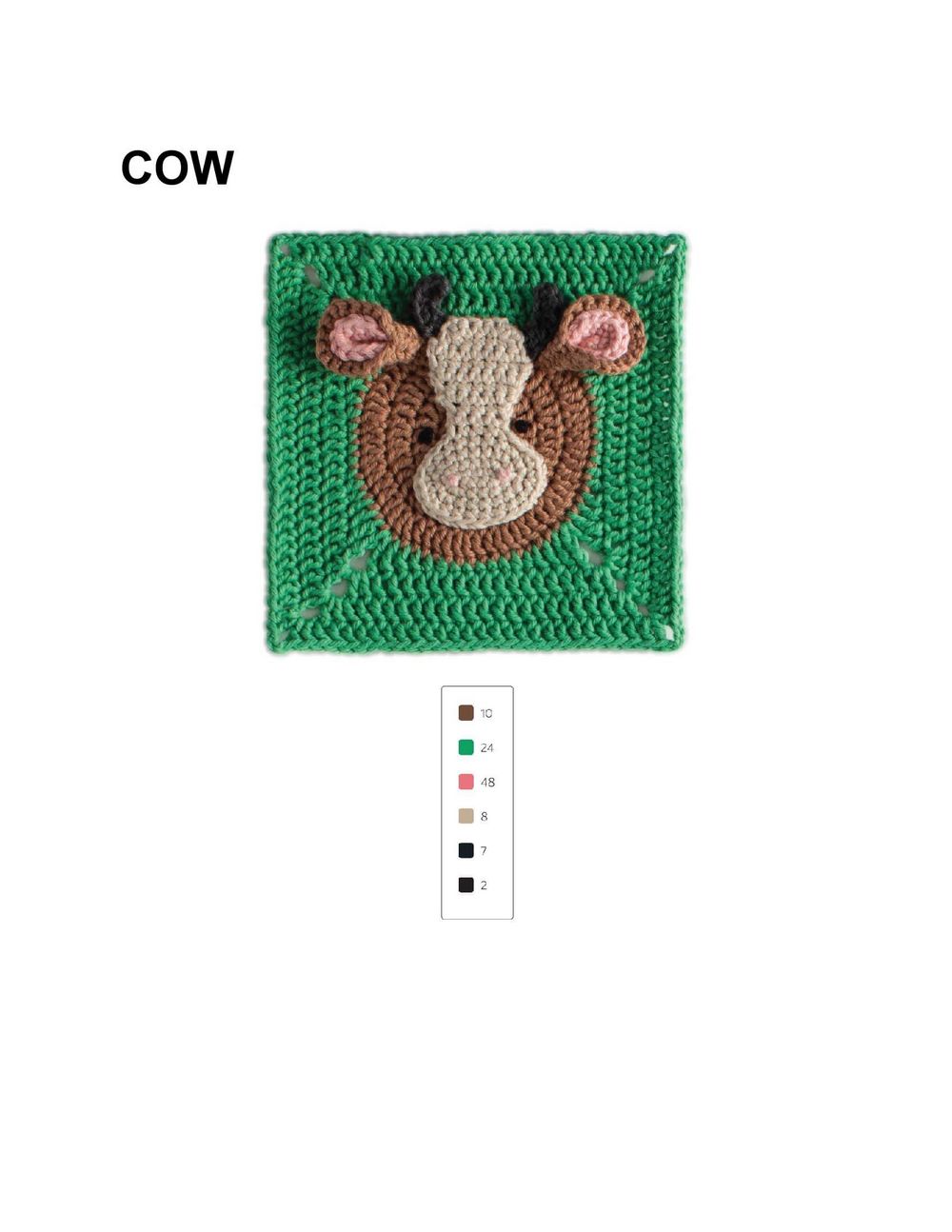 Коллекция "бабушкиных квадратов" в книге «3D Animal Granny Squares»