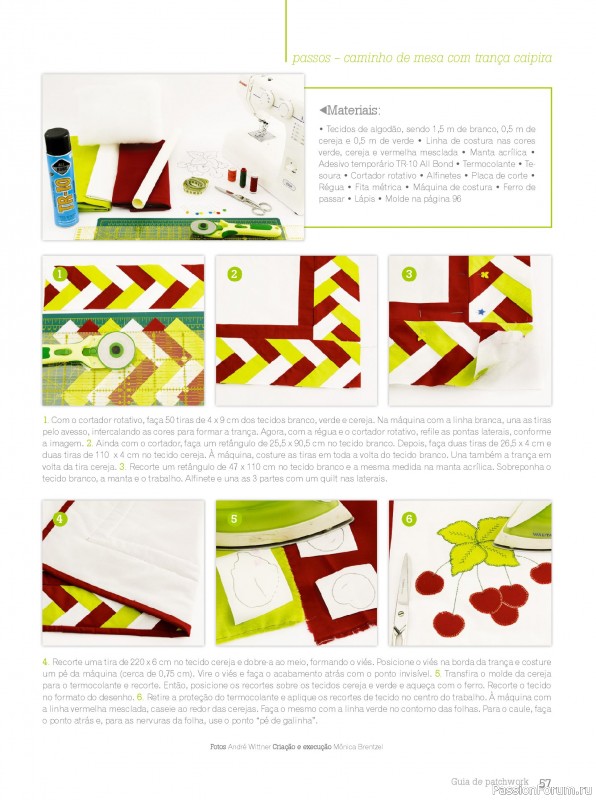 Коллекция проектов для рукодельниц в журнале «Arte em Patchwork - Fevereiro 2025»