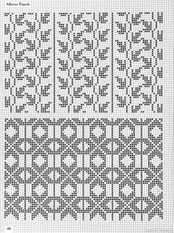 Коллекция узоров в книге «Charts for Colour Knitting»