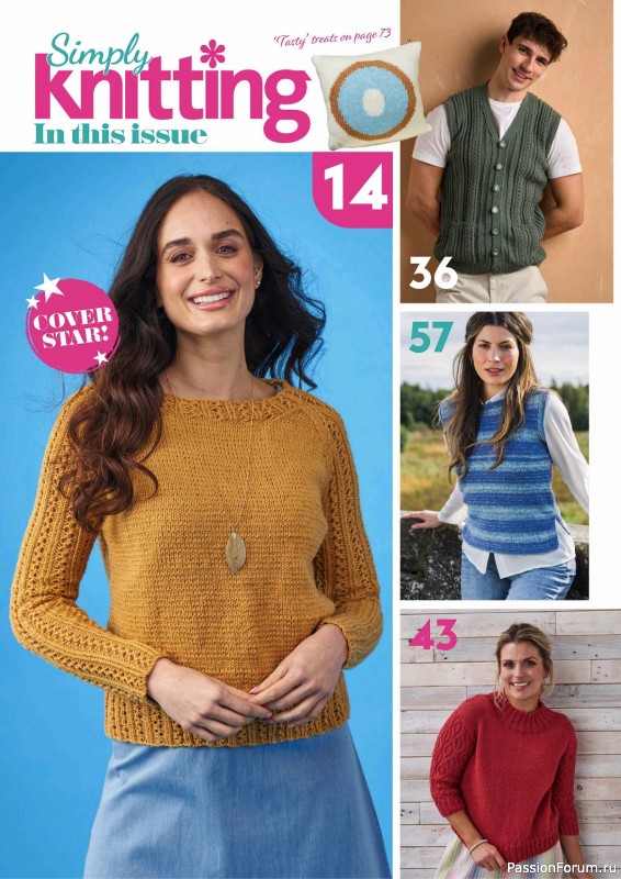 Вязаные проекты крючком в журнале «Simply Knitting №251 2024»