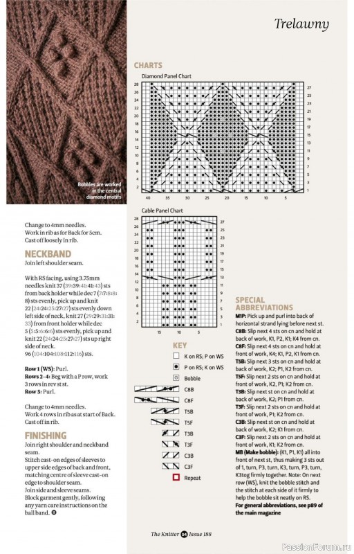 Вязаные проекты спицами в журнале «The Knitter №188 2023»