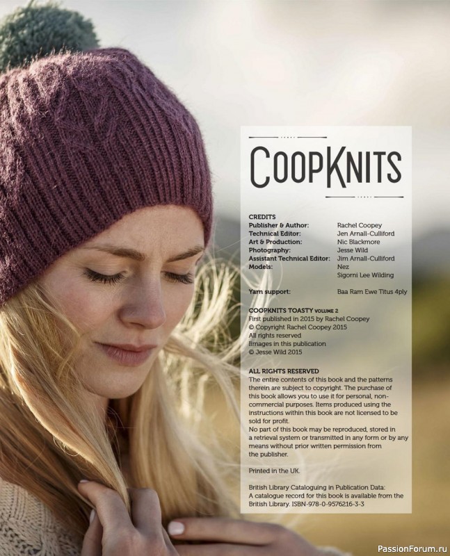 Коллекция моделей шапок в книге «Coop Knits Toasty - Volume 1-2»