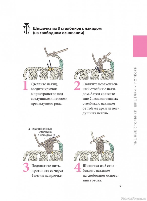 Вязаные проекты в книге «Вязание крючком. Полный японский справочник»