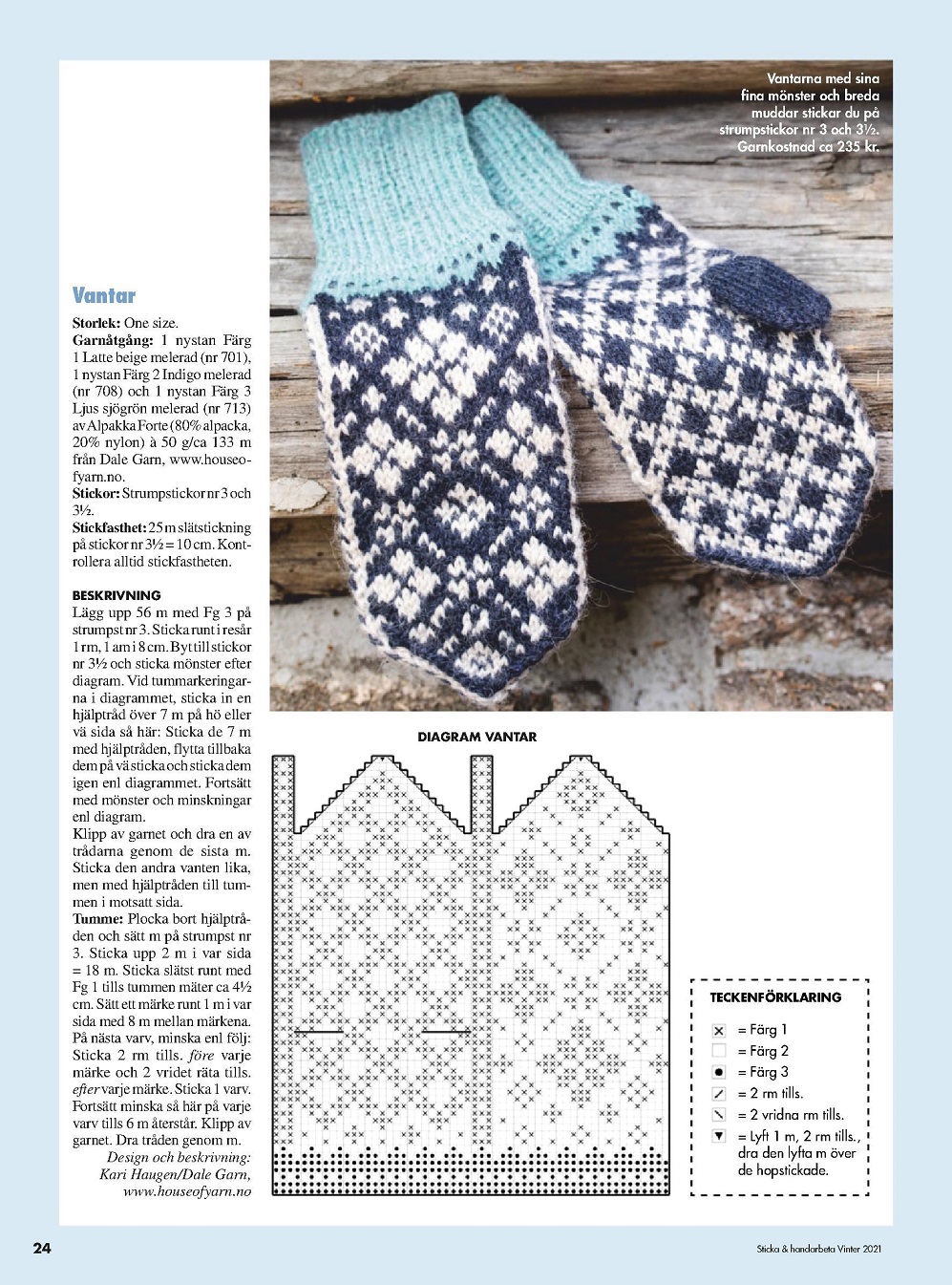 Кофты, свитера, носочки в журнале &quot;Sticka &amp; handarbeta&quot; - Winter 2021
