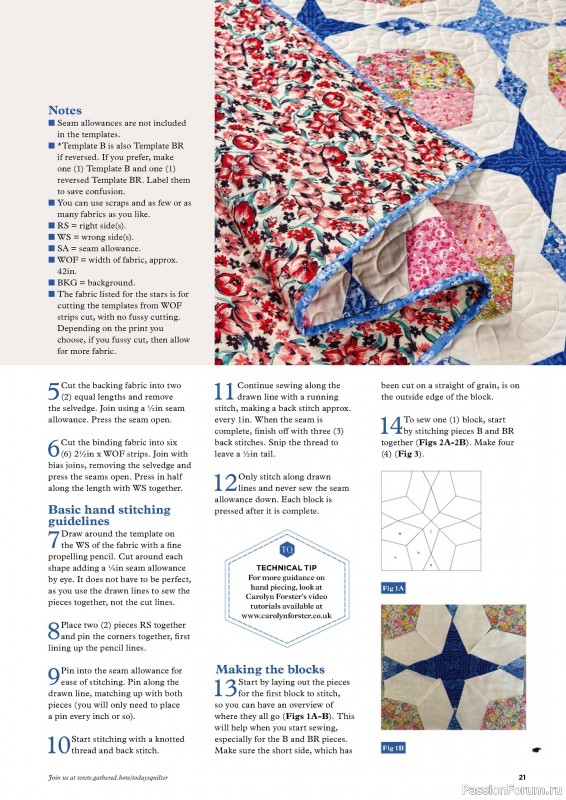 Коллекция проектов для рукодельниц в журнале «Todays Quilter №122 2024»