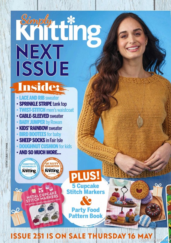 Вязаные проекты крючком в журнале «Simply Knitting №250 2024»