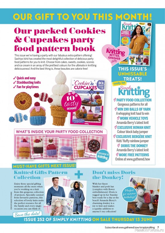 Вязаные проекты крючком в журнале «Simply Knitting №251 2024»