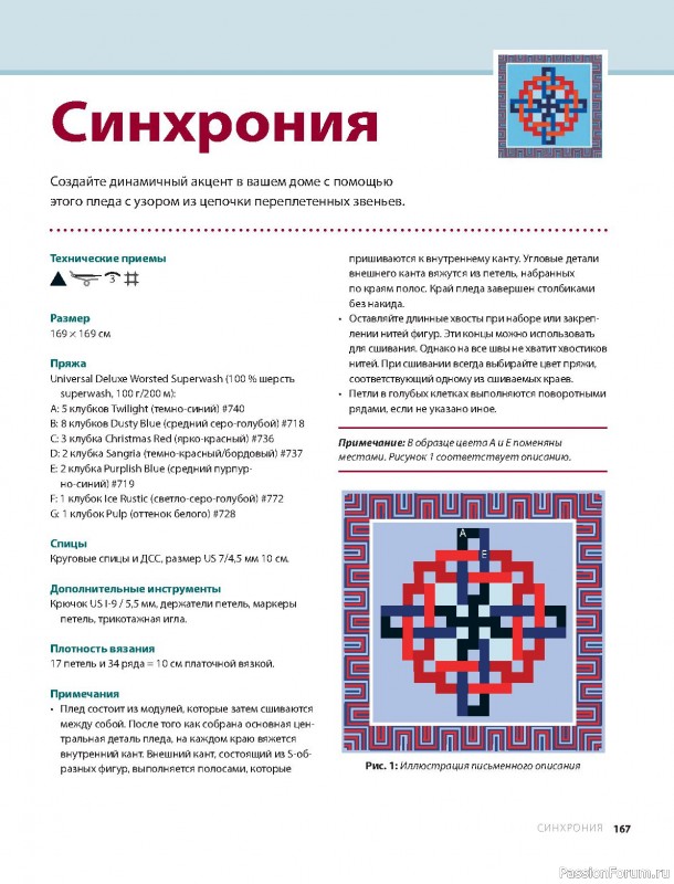Вязаные проекты в книге «Дерзкие пледы». Продолжение