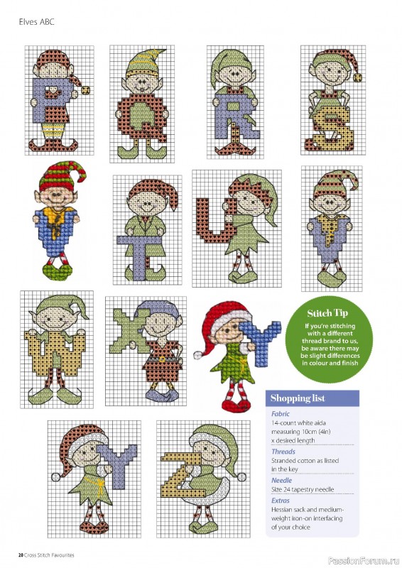 Коллекция вышивки в журнале «Cross Stitch Favourites - Christmas 2022»