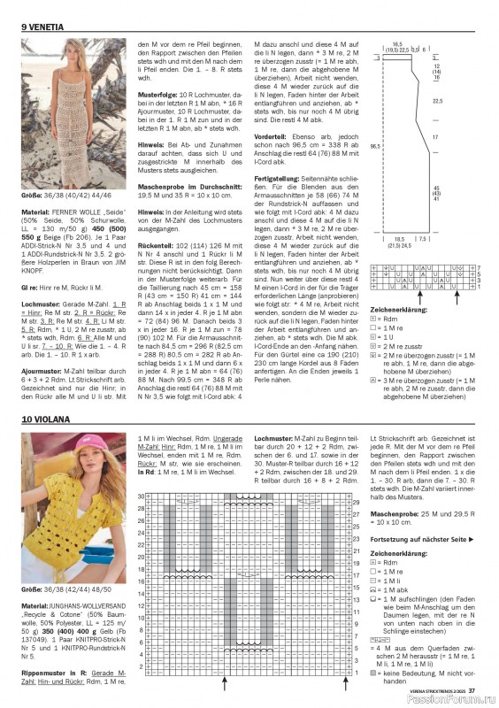 Вязаные модели в журнале «Verena Stricktrends №2 2025»